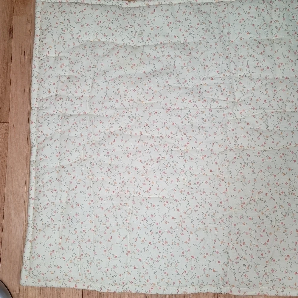 Vintage Handmade United States Map State Characteristics Quilt Floral Historical